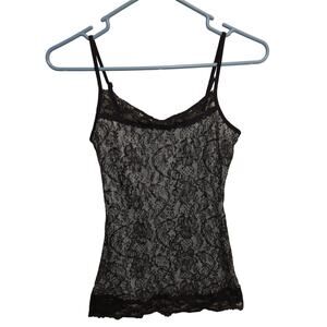 VTG Lace Cami Tank Women's Small Whimsigoth Grunge Festival Babydoll Y2K